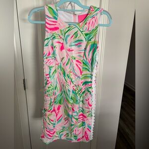 Lilly Pulitzer Vibrant Pink and Green Dress